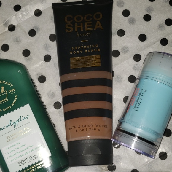 BBW lotion, body scrub and body balm set - Picture 3 of 4